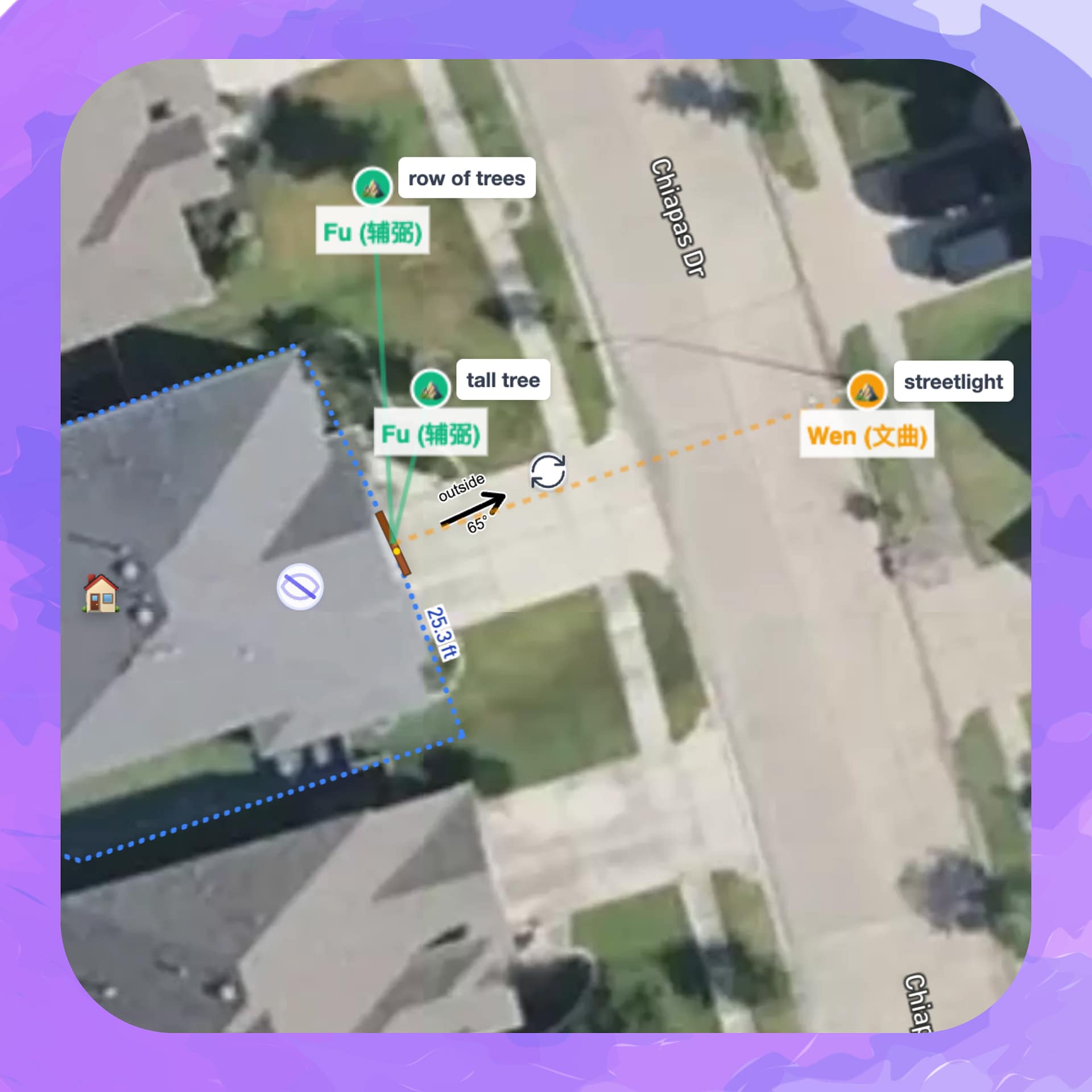 law of fengshui feature highlights external view